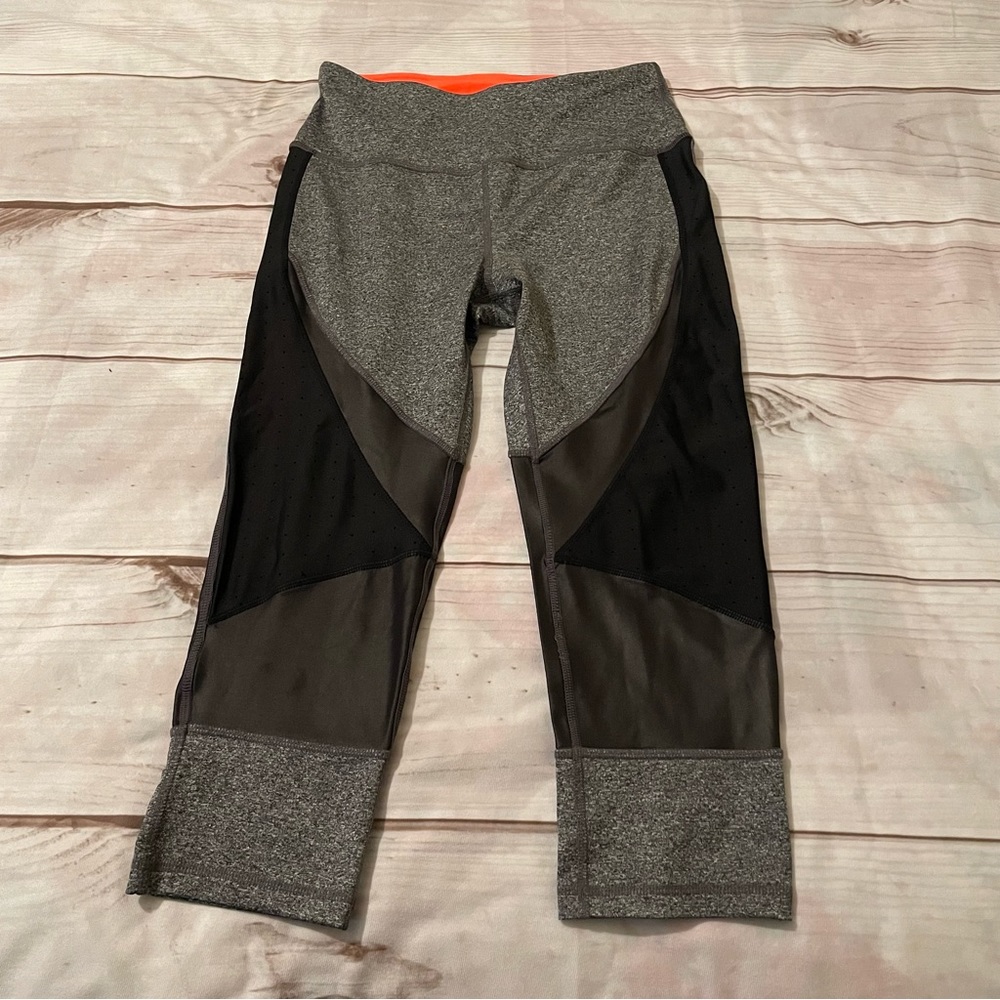 C&C California Athletic Leggings Women’s Med Black/Gray Yoga Casual Sport